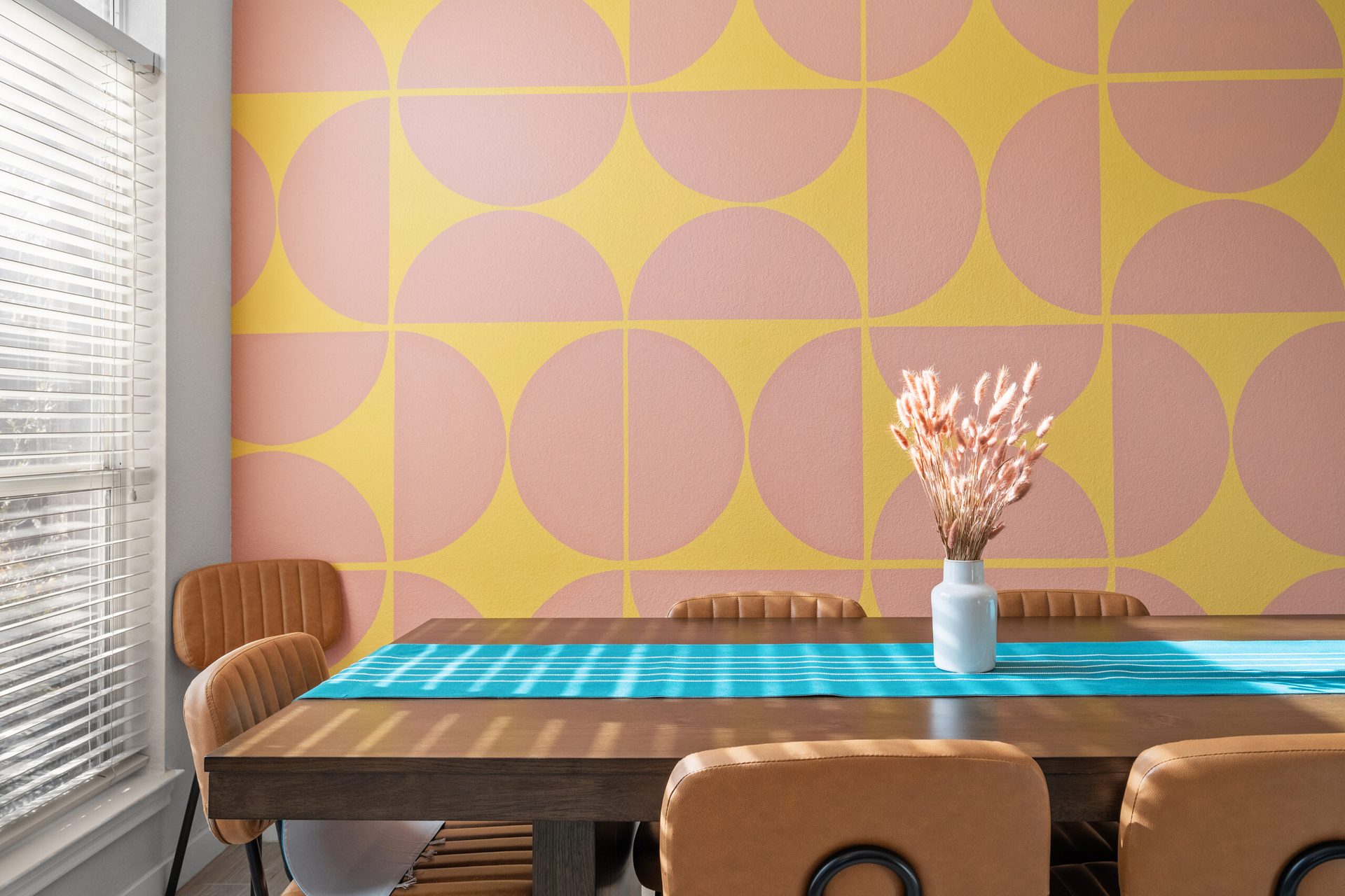 Modern dining room in a listing photographed for a repeat agent client
